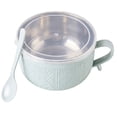 thumbnail image 4 of Soup Bowls with Handles & Spoons, Plastic Ramen Bowl with Lid, Large Soup Mugs/Cups for Instant Noodle, Big Cereal Bowls for Oatmeal, Soup Containers with Lids, 2 Set, 5.51x3.74", 4 of 7