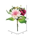 thumbnail image 1 of Vickerman 14" Everyday Artificial Mixed Fall Peony Hydrangea Bush - Faux Indoor Floral Greenery Arrangement - For Home Or Office Decor - Maintenance Free, 1 of 2