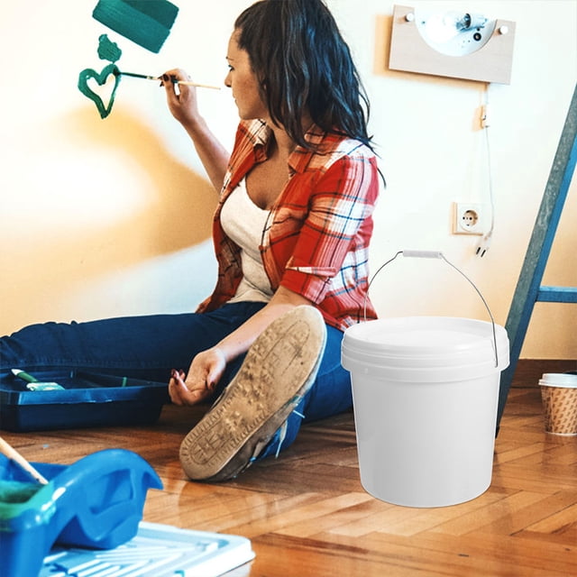 BESTYASH Plástico Con Y Asa Para Almacenamiento Seguro De Pintura En Casa