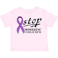 thumbnail image 3 of Inktastic Stop Domestic Violence-purple Ribbon Boys or Girls Toddler T-Shirt, 3 of 5