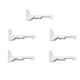 thumbnail image 2 of Herramientas y mejoras para el hogar Rieles flexibles para cortinas, montaje en pared, color blanco, 5 unidades, 2 of 6