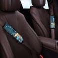 thumbnail image 3 of Chririnla Car Seat Belt Pads Heat Insulation Polyester, Compatible with, Suitable for SUV, Turtle Wave Design, 3 of 8