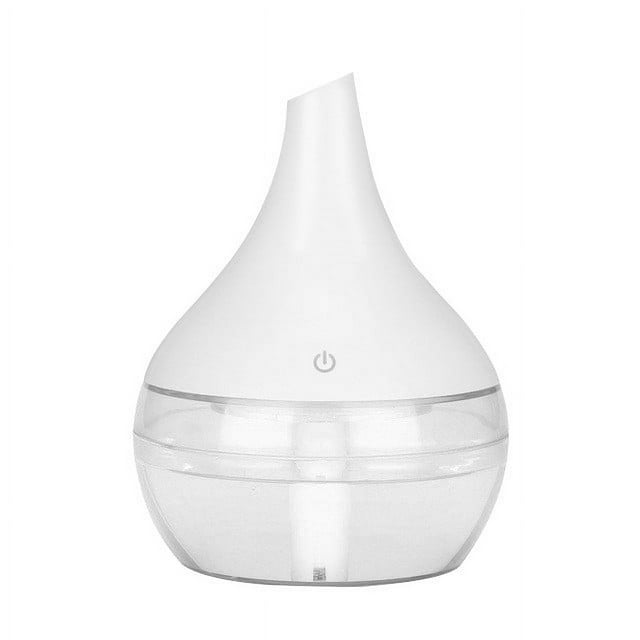 Xihbxyly Humidificador con Efecto Madera, Luz Led de 7 Colores, Funcionamiento Silencioso, Aromaterapia, Apagado Automático, Ideal para El Hogar y La Oficina, Diseño Compacto, Capacidad de 300 Ml, En