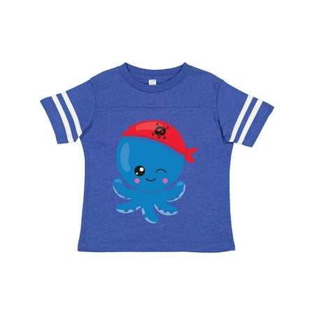 

Inktastic Pirate Octopus Cute Octopus Little Octopus Gift Toddler Boy or Toddler Girl T-Shirt