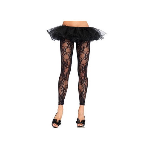 Floral Lace Leggings 7888 Black 