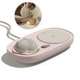 thumbnail image 3 of Intelligent Mug Warmer Coaster 55 Degrees Celsius Constant Temperature Cup Heating Mat Pad for Working Pink, 3 of 9