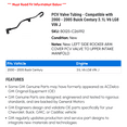 thumbnail image 2 of PCV Valve Tubing - Compatible with 2000 - 2005 Buick Century 3.1L V6 LG8 VIN J 2001 2002 2003 2004, 2 of 2