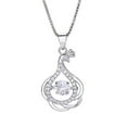 thumbnail image 2 of Momihoom Infinity Teardrop Pendant Necklace for Women 925 Sterling Silver Birthstone Jewelry, 2 of 4