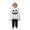 00#-White13272, variant on Kiijoy Boys Halloween Hooded Ca_Pe Pants Outfits Unisex Kids Dress Up Clothes, Sizes 0-7