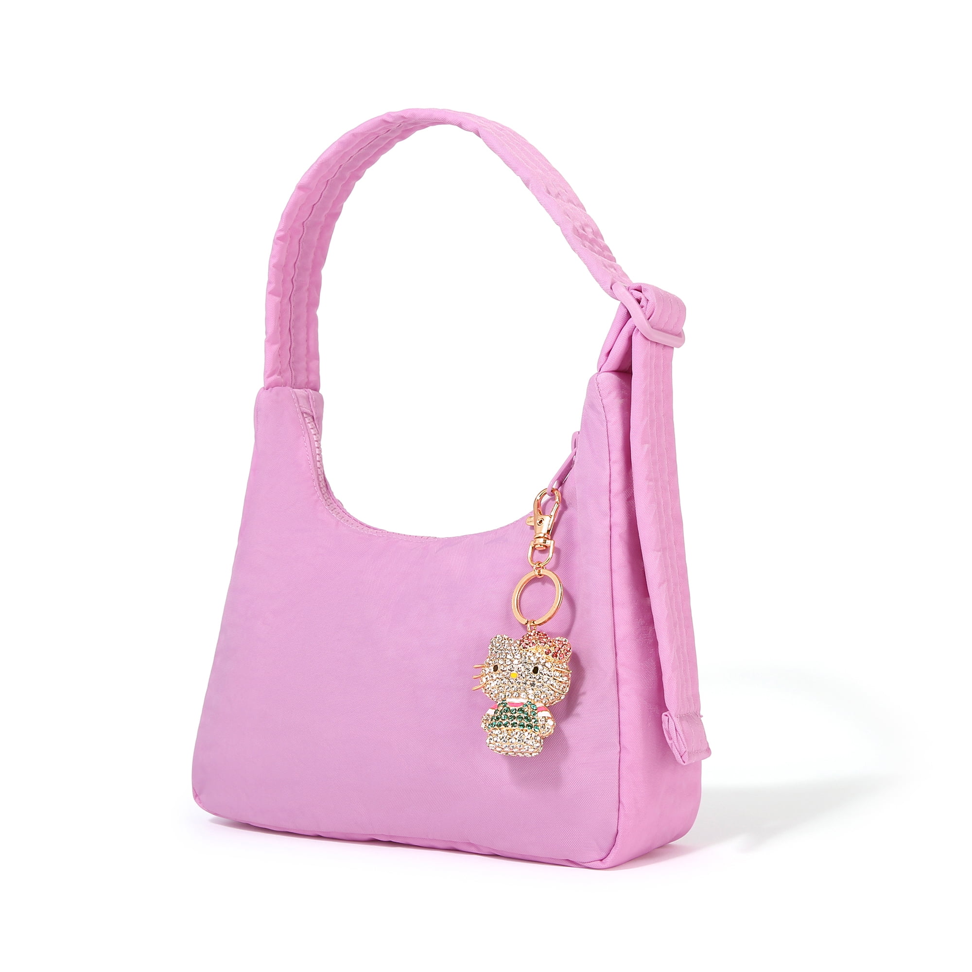 Sanrio Hello Kitty Pave 3D Bling Keychain - Bag Charm, Backpack Accessories, Travel Collectible Gift Keychains