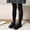 Black, variant on Tranfacy Girls 0-10 Years Fall Pants Solid High Waist Tight Breathable Yoga Base Layer Trousers