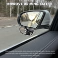 thumbnail image 5 of 1 Piece Car Blind Spot Mirror 360 Degree Adjustable Wide Angle Side Rear View Mirrors for SUVs Sedans Trucks Rectangular HD Glass Convex Rear View Accessories Fit, Silver, 5 of 14