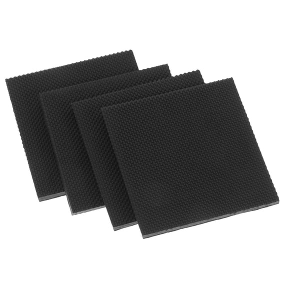 FOMIYES High Heel Accessory Non-Slip Black Rubber Heel Tips for Shoes 2Pairs