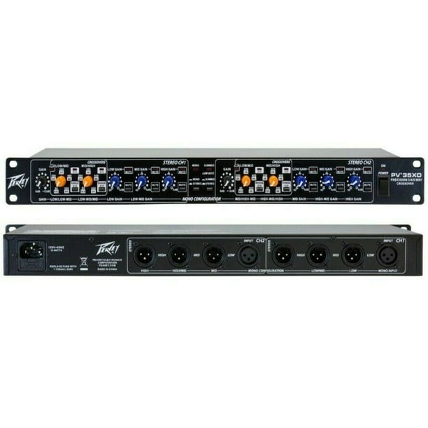 Peavey PV35XO Crossover with 2or 3way Stereo Modes or 4or 5way Mono