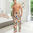 thumbnail image 4 of PISONIC Funny Mens Pajama Pants Lounge Men's Pajama Bottoms Soft Sleep Pants With Pockets Drawstring, 4 of 7