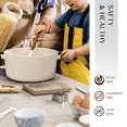 thumbnail image 4 of CAROTE 21-Piece Ceramic Cookware Set, Nonstick Pots and Pans with Steamer, Induction Compatible, White, 4 of 9