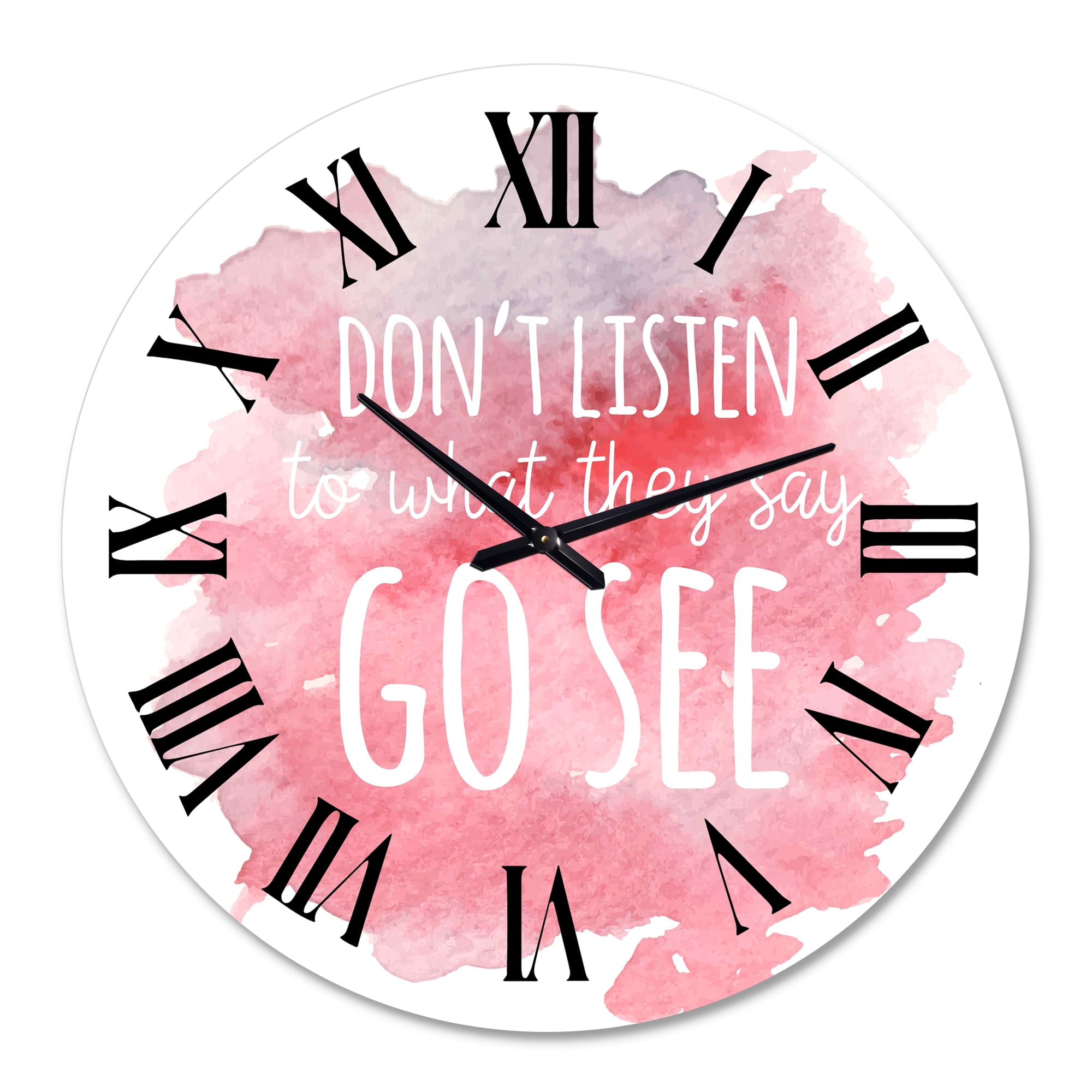 Designart 1 in Quartz Traditional Wall Clock