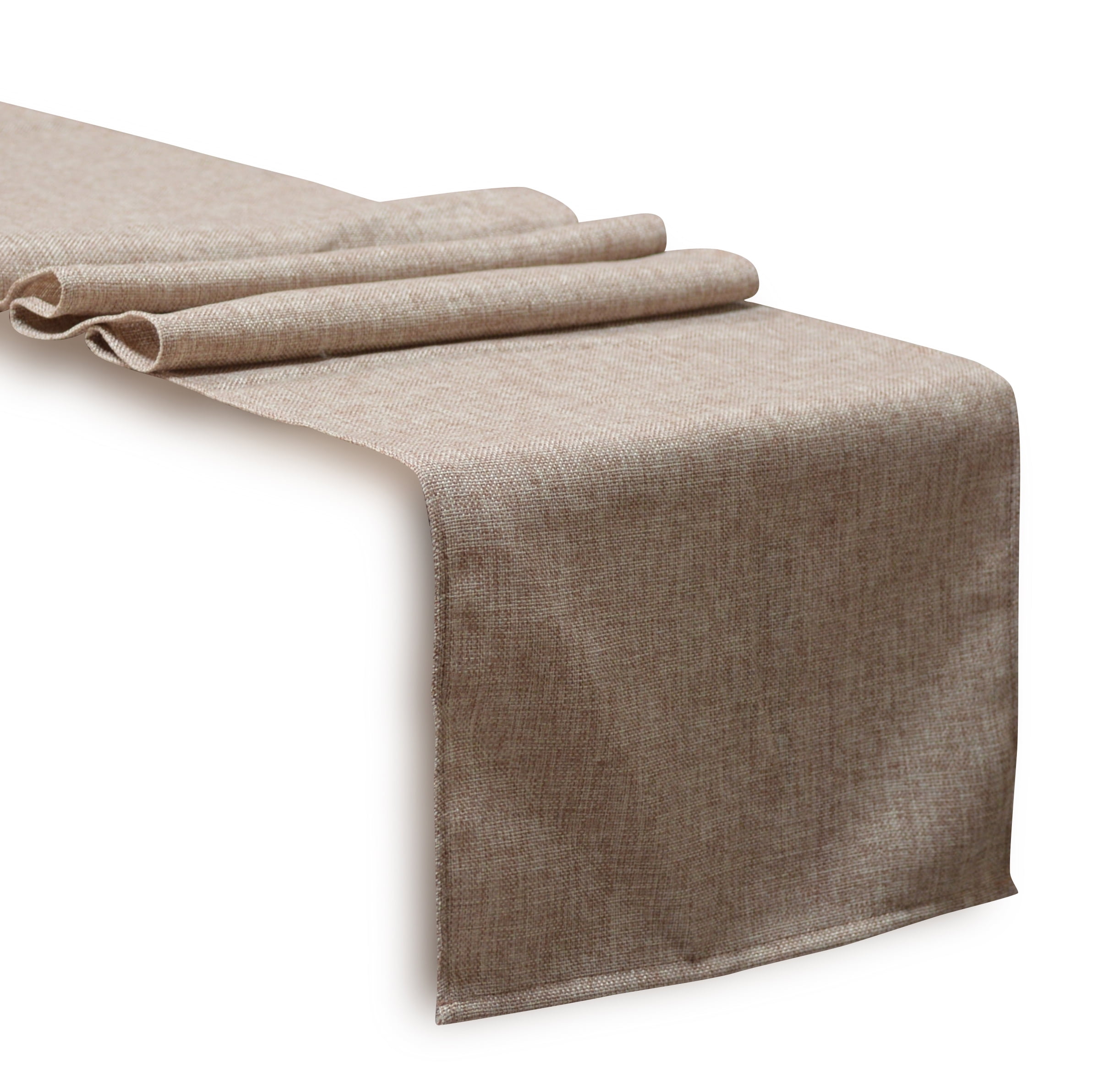Aiking Home Solid Faux Linen Unlined Table Runner 13 By 72 inches