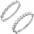 thumbnail image 1 of Pulseras De Plata Para Mujer Brazalete De Cuentas De Plata De Ley 925 Pulsera De Transferencia Brazalete De La Suerte Pulsera De Moda Ajustable Joyería De Mujer Niña Pulsera Fidget Para Joyería De Ans, 1 of 4