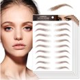 thumbnail image 1 of (Brown)10 Sheets Waterproof Eyebrow Tattoo Stickers（Style 1）, 1 of 5