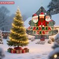 thumbnail image 3 of Colorful Metal Hanging Christmas Tree Wind Spinner Decorations for Yard & Garden - Festive Holiday Design with Cheerful Motifs, 3 of 7