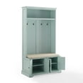 thumbnail image 2 of Crosley Furniture Holbrook Traditional Wood Hall Tree in Blue/Oatmeal, 2 of 2