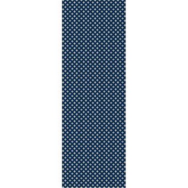 Aspen Brands RUG8B26 Tapis Élégant Design Croix 2 x 6 Pieds - Bleu & Blanc