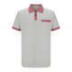 thumbnail image 4 of Blusa de Manga Corta de los Hombres Bloque Botones de Color Al Aire Libre Bolsillo Cuello de Vuelta, Mezcla de Rayón Poliéster para Casual Diario, 4 of 8