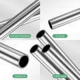 thumbnail image 2 of Tubo de acero inoxidable 304 de 400 mm en paquete de 3, tubo de acero inoxidable sin costura de 10 mm de diámetro exterior y 0.2 mm de grosor de pared para construcción/mecanizado/manualidades, 2 of 7
