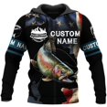 thumbnail image 4 of Sudadera con capucha y cremallera para hombre, nueva sudadera con capucha con estampado 3D de pesca de carpas y pesca salvaje, moda para exteriores, sudadera de gran tamaño Harajuku, primavera de 2024, 4 of 4