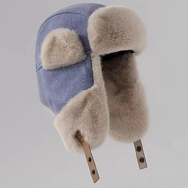 Sombreros de invierno para hombre y mujer, cálidos, con protección auditiva, gruesos, resistentes al viento y al frío, estilo locomotora.