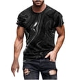 thumbnail image 1 of Birdeem Chemises pour Hommes Mode Hommes Confortables Imprimés Manches Courtes Col Rond Blouses Chemises, 1 of 12