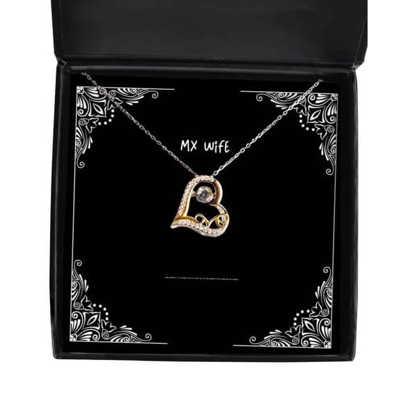 Nice Wife Gifts, Happy Birthday to The Woman who has Taught me The True, Epic Love Dancing Necklace for Wife from Husband, Wedding Ideas, Gifts for Your Wife, Valentines Day Gifts