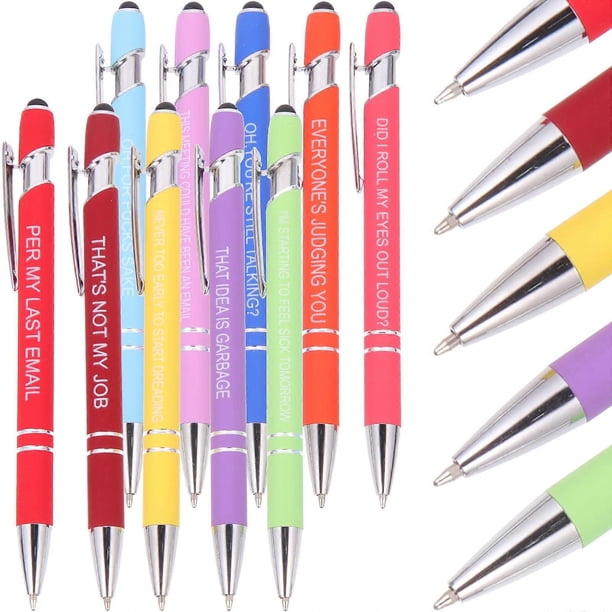 10Pcs Portable Pens Holiday Students Workers Teachers Colorful Ballpoint Set