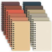 Feixi 12 Pack Assorted Colors 3x5 Inch College Ruled Notebooks, 60 Pages, 12 Count