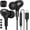 Black, variant on Pink magnetic Type-C wired noise canceling in-ear earphones with built-in microphone, compatible with iPhone 15/16/17 Plus, iPad 10, Samsung S20/S21/S22/S23/S24/S25/S26 Ultra and Pixel 8a