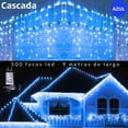 thumbnail image 1 of Cascadas de luces LED Dosyu 9mts 500 luces navideñas, 1 of 10