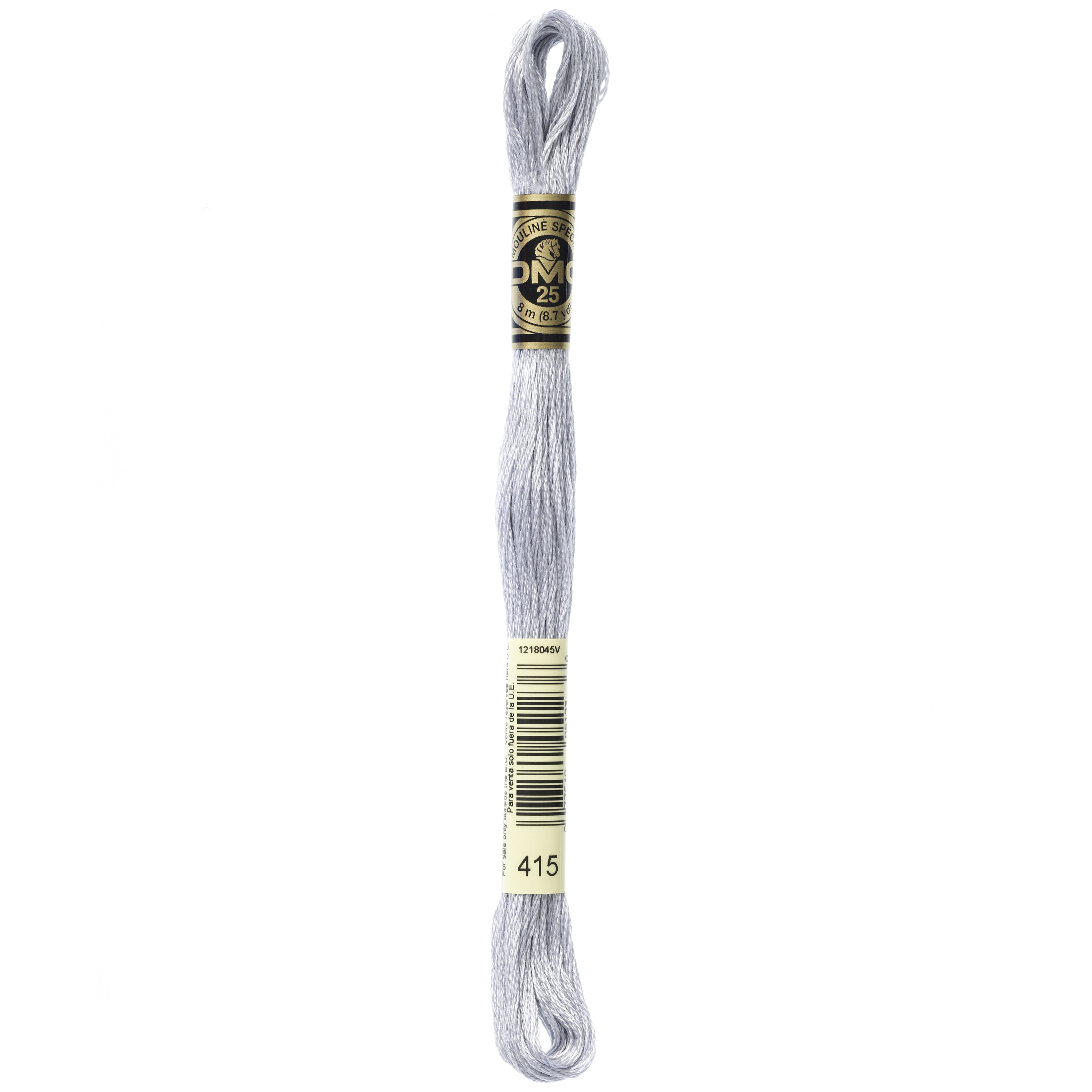 (10 pack) DMC Mouline 117-415 Six-Strand Embroidery Thread, Pearl Gray, 8.7-Yards