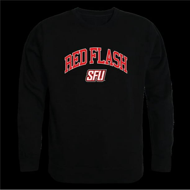 W Republic 541-669-BLK-01 Saint Francis University Red Flash Campus  Crewneck Sweatshirt, Black - Small