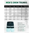 thumbnail image 6 of APTRO Mens Swim Trunks 9" Mesh Liner Quick Dry Striped Swim Shorts Bathing Suit Swimsuit Summer Beach Shorts Black MK291 M, 6 of 8