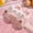 Pink, variant on Luogg Winter Non Slip Children Warm Plush Cotton Slippers Parent Child Mother And Daughter Cute Home Indoor Girls Slippers girls slippers Size 7