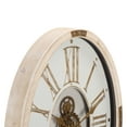 thumbnail image 2 of SEI Whitecomb 20" x 27" Gear Wall Clock, Crème/Gold, 2 of 5