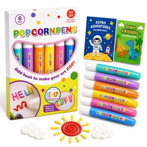 Popcorn Pens Puffy 3D Puffy Paint Markers Puffy Art Pens for DIY Crafts