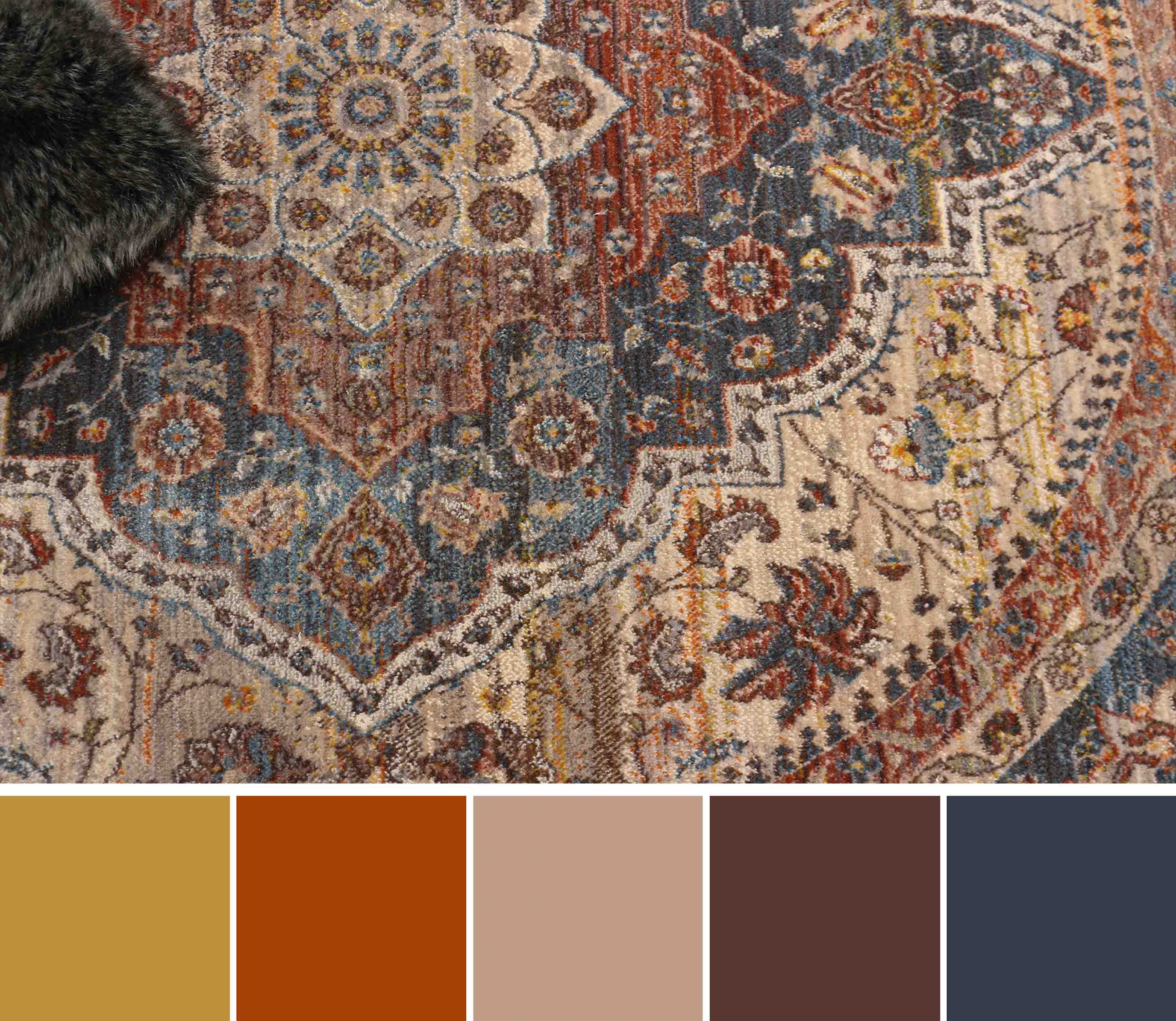 ECARPET Irina Traditional Area Rug for Living Room, Bedroom, Dining Room, Entrance