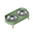 thumbnail image 2 of Comedero elevado para perros y gatos con protección para el cuello, fácil de limpiar y estable. Tazón de acero inoxidable, 2 of 9