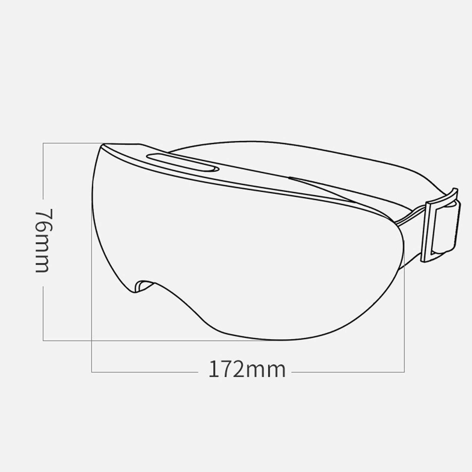 AHGQT Gentle Eye Massager with Heatfor Dry Eye & Migraine Relief, Foldable Rechargeable Eye Mask, Sleep Gift for Office, Travel, Home Use for Women and Men, Mothers Day and Father Day