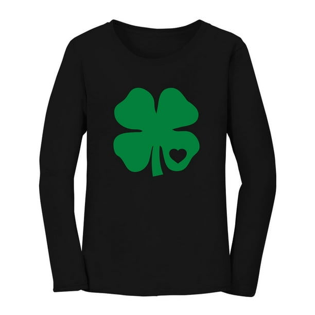 Tstars - Tstars Womens Irish Shamrock Green Clover Heart Gift for St ...