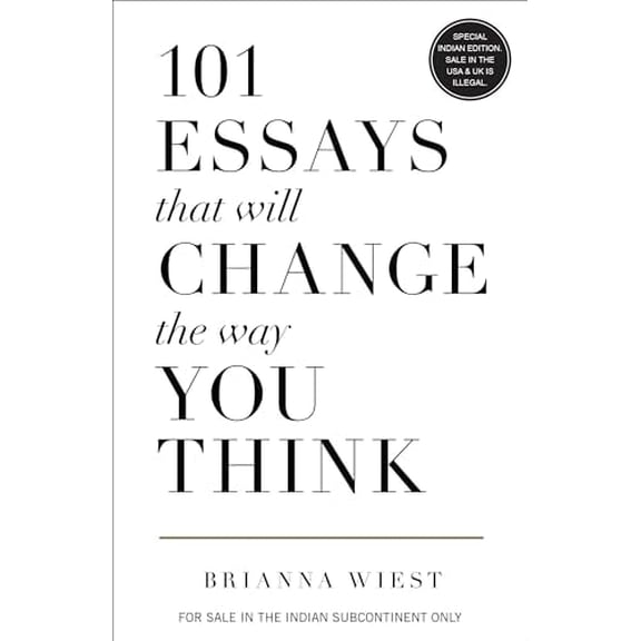 Pre-Owned 101 Essays that Will Change the Way You Think, 9789355435804, 9355435800, Hardcover, International Edition edition