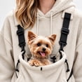 thumbnail image 4 of Eryao Pet Hoodie Carrier Pouch Women Winter Fuzzy Fleece Animal Carrying Hoodies with Adjustable Strap Kangaroo Pocket Warm Plus Size Pullover Sweatshirts for Small Dog Cat Holder Khaki,XXXL, 4 of 9