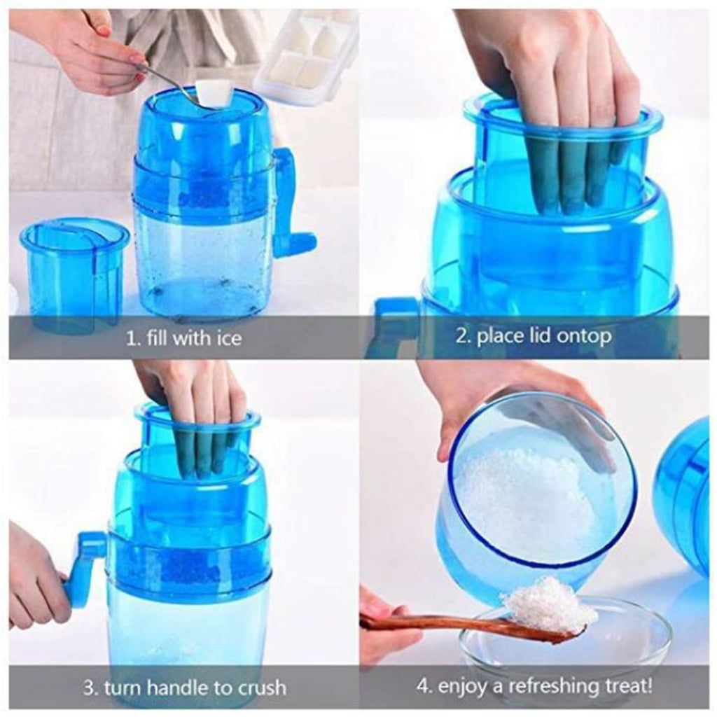 JZROCKER Household Mini Easy Ice Crusher Handheld Snow Manual Crushing Ice Machine
